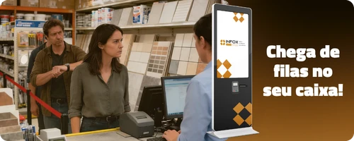 Você precisa agilizar o atendimento do seu cliente? A plataforma possui integração com totem de autoatendimento, para trazer mais comodidade para seu cliente e redução de custos para sua loja.